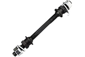 kyaoayo Asse mozzo ruota ruota ruota posteriore, albero pieno per mountain bike, acciaio resistente all'usura, mozzo pistone, accessori per strumenti di riparazione bici da strada