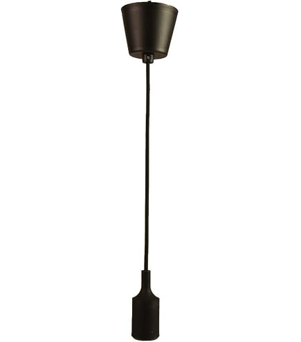 Portalámparas Colgante E27 Con Florón Dorado, 1 Metro De Cable De Tela, Ideal Para Lámparas Decorativas Y Ambientes Cálidos