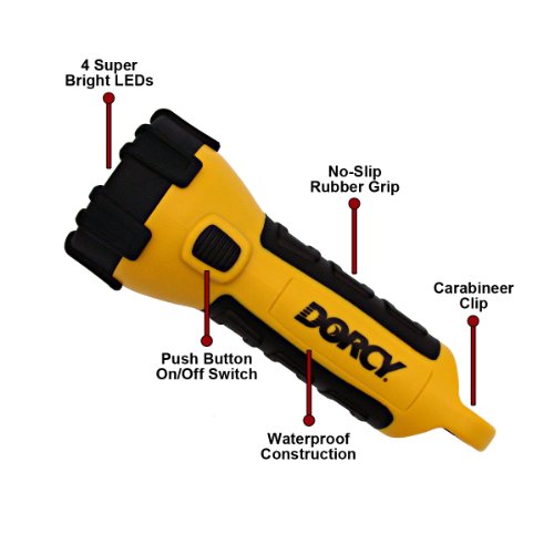 DORCY INCREDIBLE LED FLOATING FLASHLIGHT 3AA 4 LED - 4