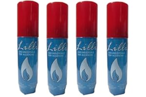 REPLOOD Set 4 Bomboletta Gas 60 ML Gas Ricarica Accendini Butano Con Adattatori Bombolette Per Ricaricare Accendino