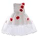 Produktbild Oyedens Tüll Ärmel Casual Kleid (6M-18M) Baby Sister Sleeveless Blume Bogen Kurze UnregelmäßIge Rock Kleid Brautjungfer Pageant Geburtstag Party Hochzeitskleid Karneval