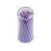 100Pcs Eyelash Extensions Micro Brushes Disposable Cotton Swab Applicator Tools,Purple