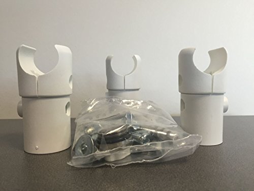 Schulte Befestigung Halterungen Wandhalter Befestigungssatz 22 mm Rohrdurchmesser Montage Set für Heizkörper Badheizkörper Designheizkörper weiß, 1 Stück, 4056397004608, 1 Stück, Alpinweiß - 2