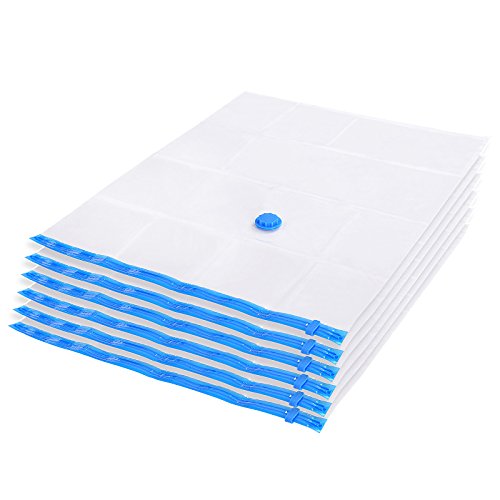 Songmics 6 tlg set Vakuumbeutel 60 x 80 cm für Kleidung mit Pumpe RVM061 - 2