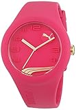 Puma Time Damen-Armbanduhr PU-Form Raspberry Gold Analog Quarz Silikon PU103001015
