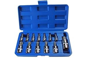 US PRO 13pc Torx Bit Socket Set T8 - T70 + Storage Case B2067
