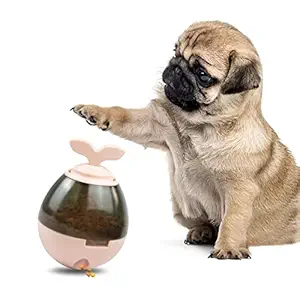 PSK PET MART Pet Dogs Cats Fun Bowl Toy Feeder Dog Feeding Pets Dog Tumbler Leakage Food Ball Puppy Pet Training Exercise Bowl Toys for Dogs Plastic Treat Dispensing Toy for Dog