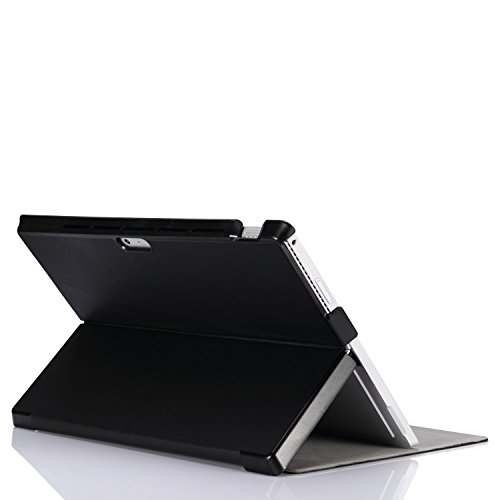 MoKo Microsoft Surface Pro 3 Hülle – Ultra Slim Lightweight Schutzhülle Smart Cover mit Standfunktion für Microsoft Surface Pro 3 12 Zoll Tablet,Schwarz - 6