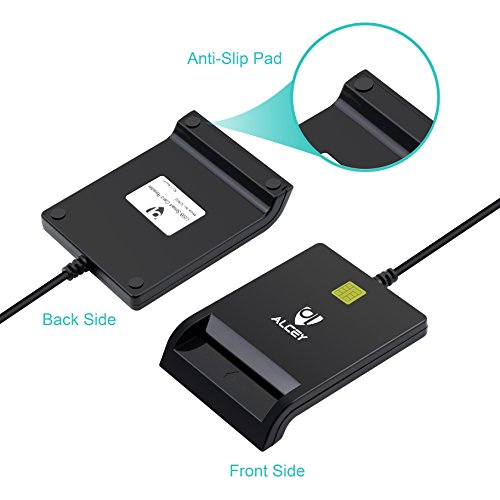 Alcey USB gemeinsamen Zugriff Smart Card Reader, Schwarz - 2