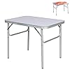 Aluminium Klapptisch Campingtisch 75x55cm Gartentisch Beistelltisch Falttisch Picknicktisch Alutisch Faltbar Und Hhenverstellbar