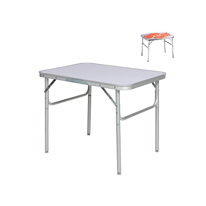 Aluminium Klapptisch Campingtisch 75x55cm Gartentisch Beistelltisch Falttisch Picknicktisch Alutisch Faltbar Und Hhenverstellbar
