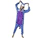 Produktbild Witziger Esel-Onesie Jumpsuit, Süßer Elefant-Kostüm Fasching, Karneval, Party, Hausanzug in Lila-Blau, Cosplay Einteiler, Fleece Sleepsuit Kapuze, lustiges Tier-Outfit, flauschig bequem, I-ah-Pyjama