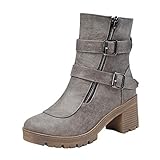 ☃☃Chelsea Boots Damen Kurzschaft Winter Stiefel Warm Gefüttert Ankle Stiefeletten Rutschfeste Worker Boots Gr.35-45 Damen Chelsea Boots Kurz Stiefel Warme Gefüttert Stiefeletten Winterschuhe Damen Stiefeletten Chelsea Boots Flandell Unisex-Erwachsene Chelsea Boots Unisex-Erwachsene Chelsea Boots Damen Stiefel Derby Wasserdicht Kurz Stiefeletten Schuhe Herren Worker Boots Regenstiefel Langschaft wasserdichte Regen Boots mit Blockabsatz Reißverschluss Schnalle Schneestiefel Gartenschuhe