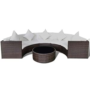Festnight Polyrattan Lounge Set Loungemöbel Loungeset ...