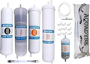 Aquadyne Filter Service Kit for Whirlpool Minerala Ultra Plus RO + UV + UF Water Purifier with Installation guide and video fitment support, 1- Piece, White