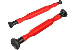 QOXEZY Kit di strumenti per lappatura manuale della valvola da 2 pezzi per auto bastone per lappatura auto rettifica manuale con ventosa valvola a cilindro strumento Lapper strumento a doppia estremità