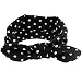 Clode® New Rabbit Ears Elastic Turban Knot Hairband Bow Headband Headwear for Baby Girls (Black)