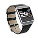 Produktbild Armbanduhr Band, yustar Fitness Tracker Accessoires New Ersatz Leder Smart Armband Armband für Fitbit Ionic Herzfrequenz Tracker, unisex, schwarz