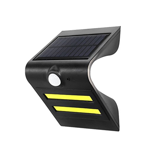 Preisvergleich Produktbild Tonffi LED Solarleuchte Bewegungsmelder / Solarlampe LED mit Bewegungsmelder / Wandleuchte / (IP65 1.5W 180LM Weiss / Kaltweiss 6000K) Strahler / Spot: Wasserdicht