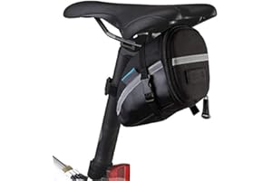 ACHORT Intsun 0.5L Bike Seat Saddle Wedge Pack Pannier Storage Bag Mountain Road MTB Bicycle Bike Cycling PU Saddle Bag, Bicycle Repair Tools Pocket Pack Riding Cycling Supplies