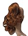 New Style Sweet Short Curly Pony Tail Hair Extension (Claw Grip) (Ginger Honey)