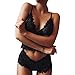 Produktbild Damen Dessous Weihnachten Luckycat Damenunterwäsche Korsett Lace Underwire Racy Muslin Sleepwear Underwear Tops + Slips Nachtwäsche Unterwäsche Reizwäsche Dessous-Sets