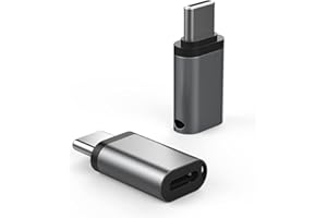 proAMEDEN Adaptador para Lightning a USB-C, Compatible con iPhone 15 Series/Samsung y Otros Dispositivos Tipo C, Soporta Transferencia de Datos, No Diseñado para Carga Rápida/OTG/Apple