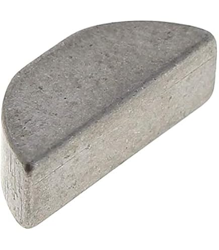 4 Clavettes Demi-Lune Acier DIN 6888 - 4x6,5x15,72mm - Pour Arbre Transmission Tracteur, Tondeuse, Motoculteur