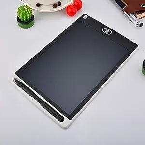 DODGE N WOLVES 8.5 Inch LCD Writing Tablet | Drawing Board | Doodle Board | Writing Pad with | Digital Slate - Portable E Writer Educational Toys, Gift for Kids Student Teacher Notepad (White)