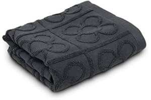 COTTON REUS COTTONREUS Paño de cocina Panot Gris Oscuro Carbón 50x50 cm 100% Algodón de 500 gramos Flor de Barcelona