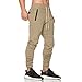 Produktbild Hffan Herren Casual Hose Lang Frühling Fitness Loose Crotch Hose Hiphop Dance Jogger Sweatpants Baggy Designer Chino Stoff Hose Regular Fit Outdoorhose Freizeithose Stretch Basic pants (Khaki, M)