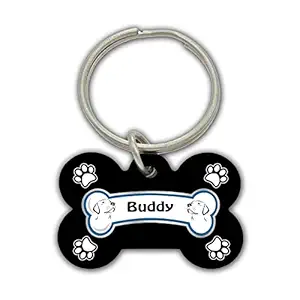 AWANI TRENDS Buddy Pets Name/Identity Tag Bone Shape Tag for Dogs and Cats , Dog ID tag -ATPET04017