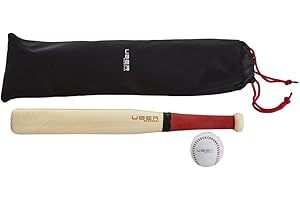 Uber Games Rounders Set - Includes Wooden Bat and Ball - Family Game