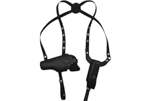 MIOYOOW Fondina a spalla, fondina tattica da trasporto nascosta con custodia per caricatore Fondina orizzontale per pistola Fondina per braccio laterale per mano destra