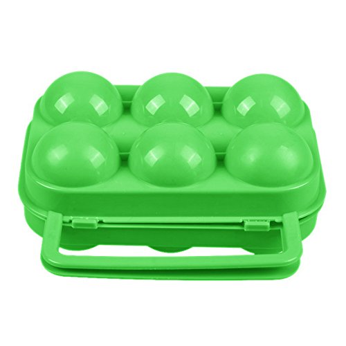 TRIXES Hartschalentransportbox für 6 Eier Portable Eierbox zum Camping - 3