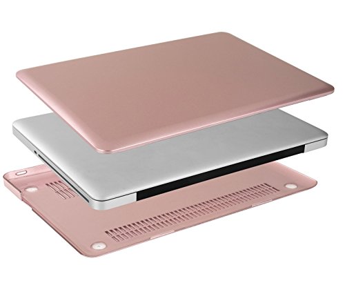 MOSISO Ultra Slim Plastik Hartschale Schutzhülle Hülle Snap Case für MacBook Pro 13 Zoll mit CD-ROM Drive (A1278), Rose Gold - 4