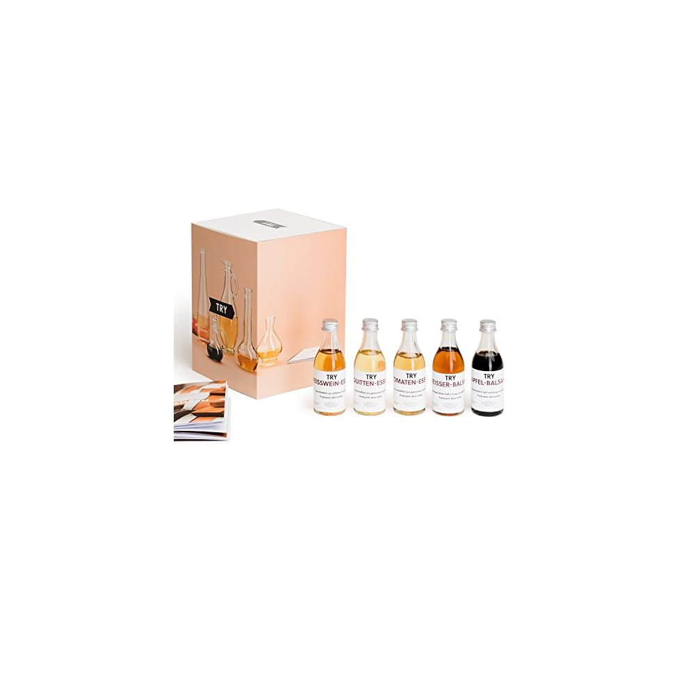 Essig Set Geschenkset 5 X 50ml I Bekannt Aus Hhle Der Lwen I Apfelessig Quittenessig Weiweinessig Balsamico Essig Tomatenessig I Hochwertige Geschenke I Feinschmecker Probierset