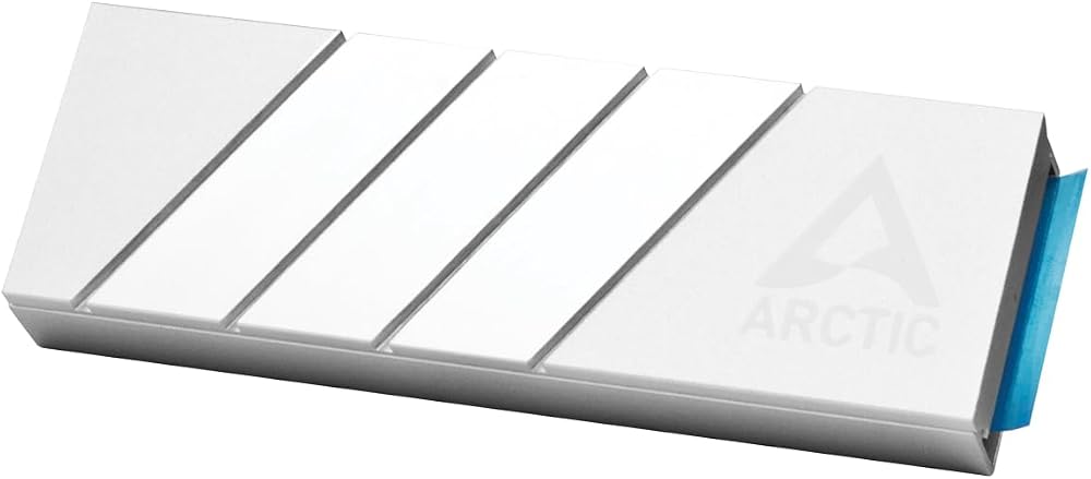 ARCTIC M2 Pro soğutucu M.2 2280 SSD için, ARCTIC TP-3 fanlı, PC ve PS5 ile uyumlu, tek ve çift taraflı SSD'ler için, gümüş