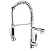 Produktbild Professional Single Handle Kitchen Sink Tap Pull Out Sprayer Mixer Taps Pull-out 360° Swivel Kitchen Mixer Tap Brass Fitting Pull Down Single Lever Basin Kitchen Faucet