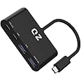 [USB 3.2, 10Gbps] QZ USB 3.2 Hub for Next Gen Office Work Stations, 4 Ports, USB Hub 3.2, USB Type C to Type C Hub, USB Type C Hub with PD Power Delivery 100W for PC, Laptop and Phones