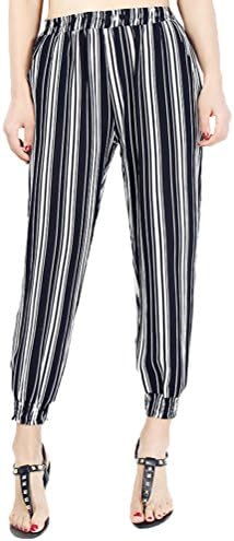 DianShao Women's Casual Printing Harem Trousers Elastic Waist Boho Yoga Bohemian Pants Style 8 XXL