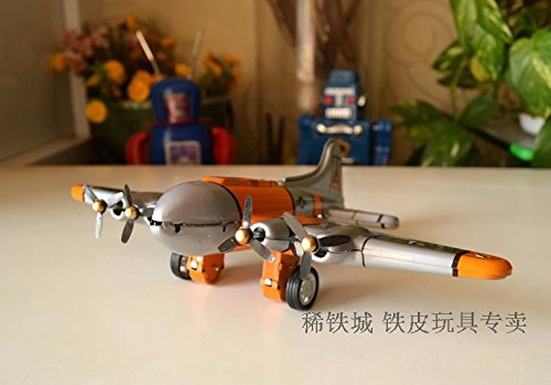 Juguete de Hojalata réplica Antiguo Colección Avión estacionado
