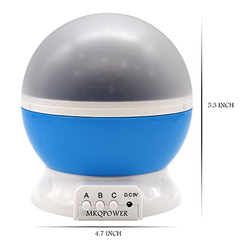 MKQPOWER-Lampe-dclairage-Star-4-perles-LED-360-degrs-rotatif-Chambre-Romantique-Cosmos-Projecteur-Star-pour-Nol