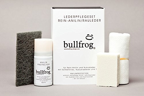 Preisvergleich Produktbild bullfrog Lederpflegeset Rein-Anilin / Rauleder