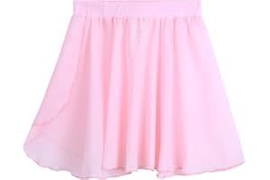 YEAHDOR Gonna da Balletto Bambina Gonnelino a Portafoglio Minigonna in Chiffon Gonna Tutu Estivo Elegante Sottoveste Vestito da Danza Classica Allenamento Ginnastica