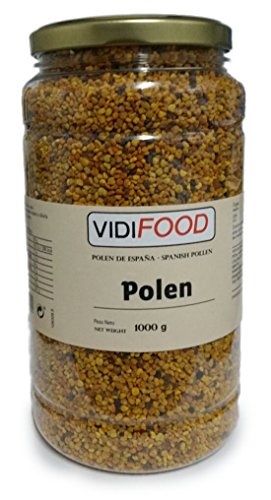 Polen de Abeja Natural en Grano - 1kg - Producto de España - Ayuda para cuidar su salud y perder peso - Altamente Nutritivo - Incrementa la energía, combate la fatiga y aumenta las defensas
