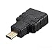 Produktbild mark8shop vergoldet Micro HDMI Typ D Stecker auf HDMI Buchse Adapter Konverter Stecker