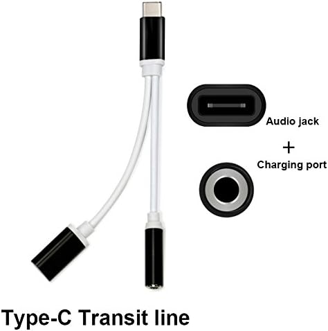 Antifire USB C Charging Headphone Adapter Cable Type-C Earphone Splitter 3.5mm Aux Jack