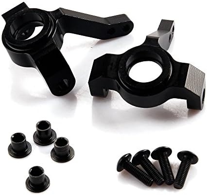 Yiguo Black Aluminum Alloy Front Knuckle Arm for GPM AXIAL SCX10 SCX021 Upgrade Parts Set of 2