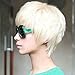 Hot New Popular High Quality Fashion Platinum Synthetic Short Blonde Man Wigs